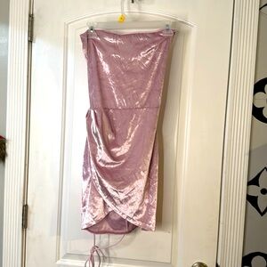 Pink velvet dress never worn